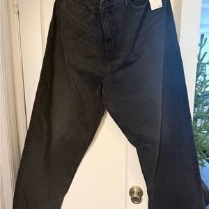 Good American Women's High Rise Black Jeans